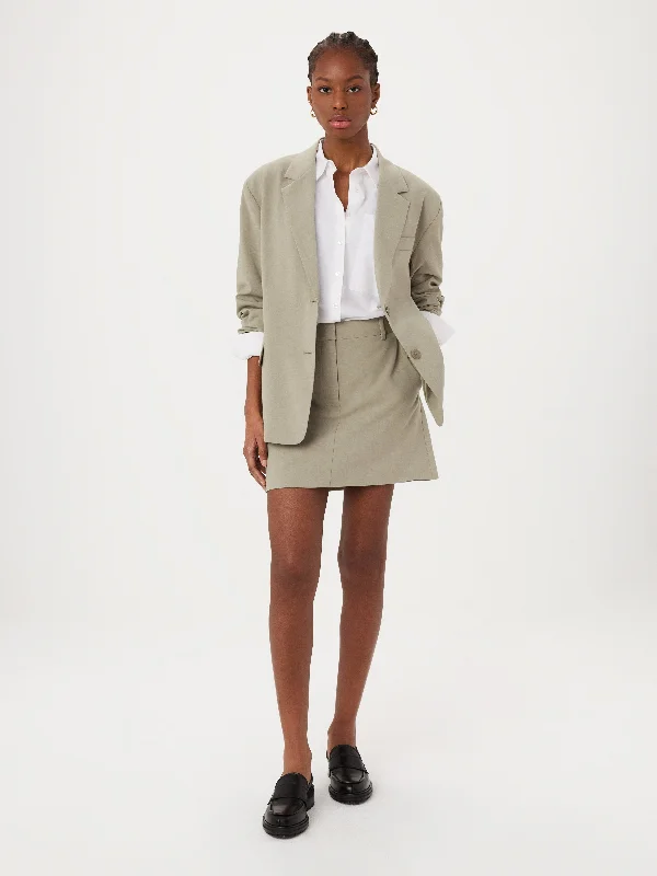 The Mini Skirt in Light Khaki