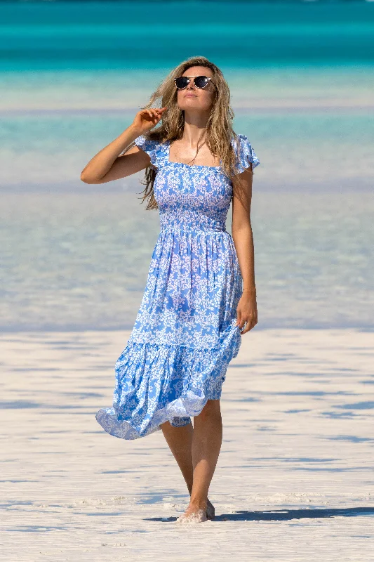 Matilda Dress / Periwinkle Floral