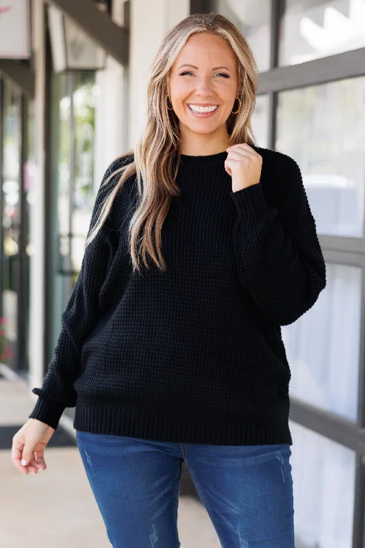 Home For Dinner Sweater, Black