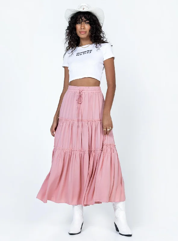 Tammie Maxi Skirt Pink