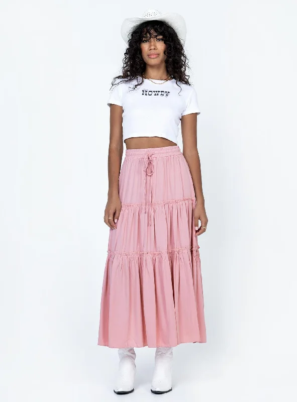 Tammie Maxi Skirt Pink