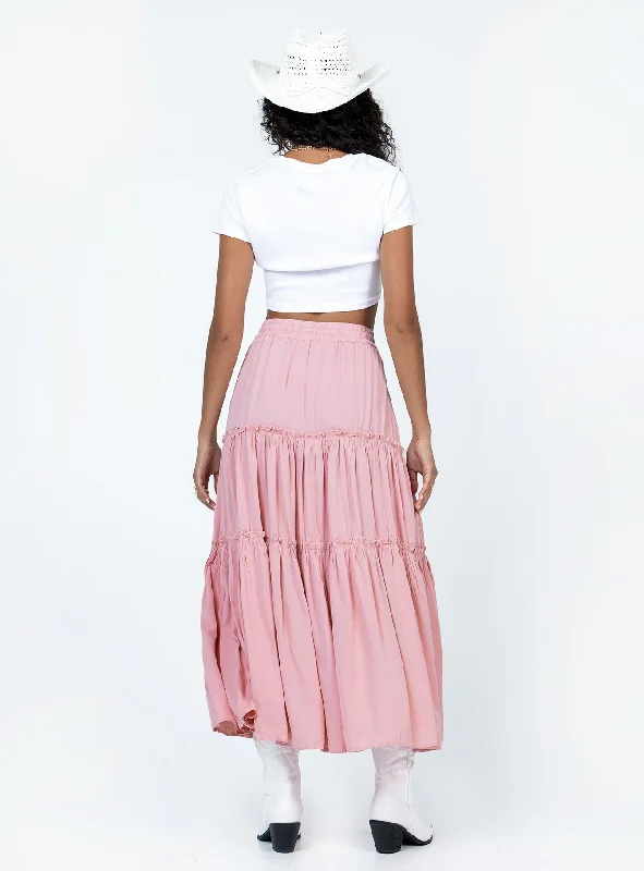 Tammie Maxi Skirt Pink