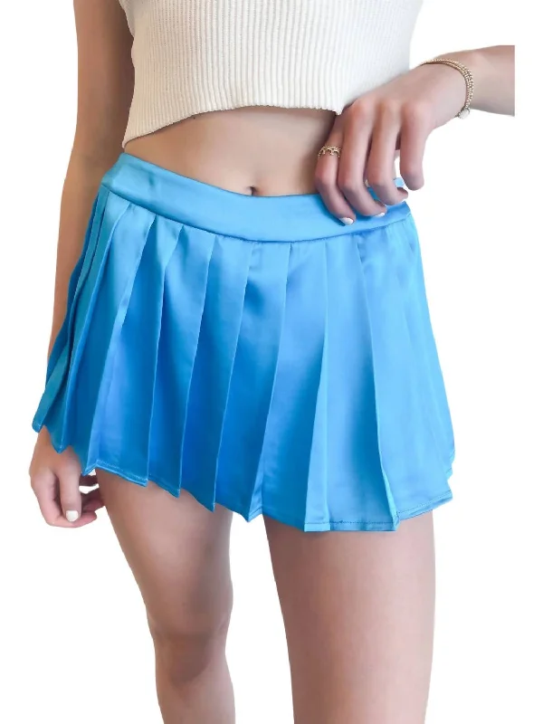 Toxic Micro Mini Skirt In Blue