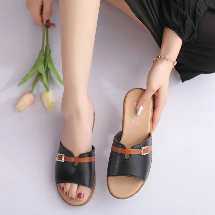 Women's Fashion Buckle Slide Sandals TC-288