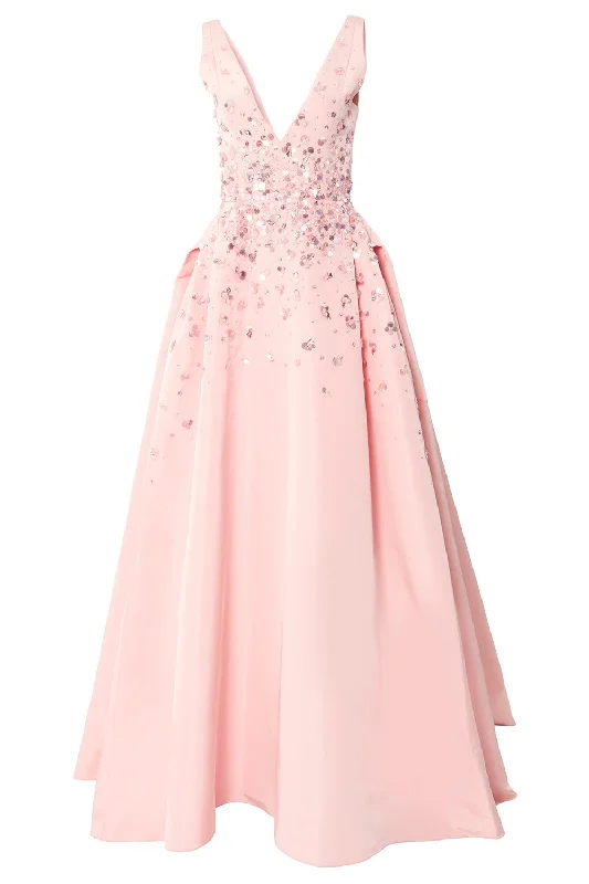 Embellished A-Line Gown