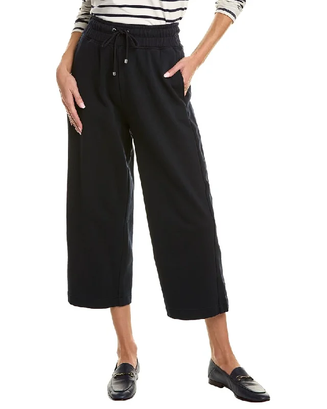 FRAME Denim Cropped Wide Leg Sweatpant