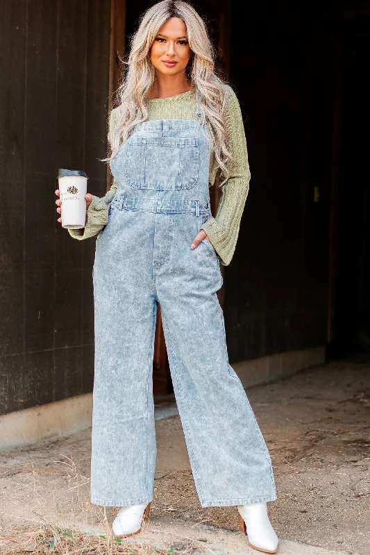 Always Problematic Mineral Wash Overalls (Vintage Denim)