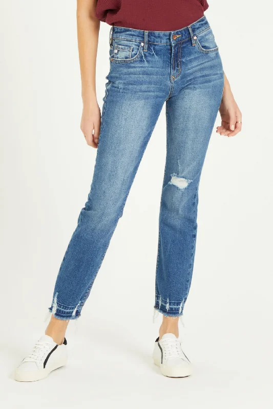 HIGH RISE GIRLFRIEND STRAIGHT JEANS | SAN ANTONIO