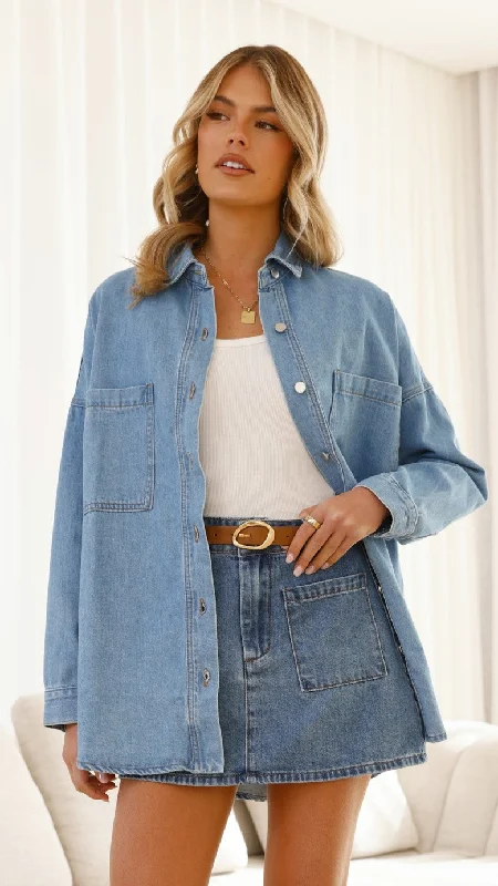 Blake Denim Skirt - Light Mid Denim