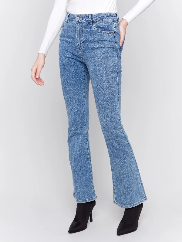 Bootcut Jeans - Medium Blue