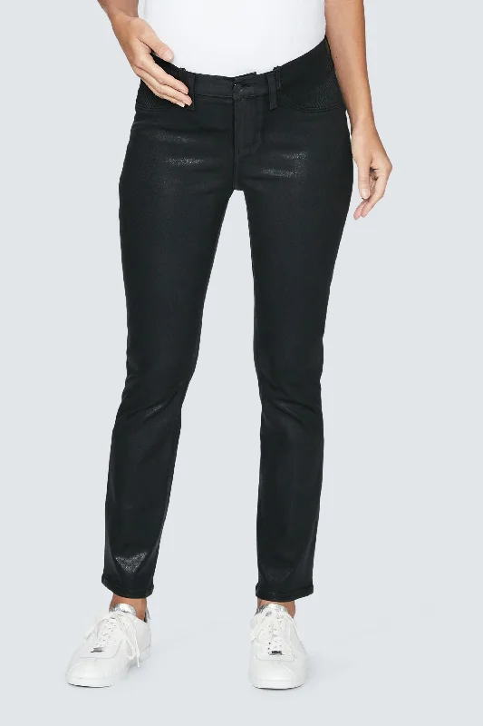 Cindy Boyfriend Coated Maternity Jeans