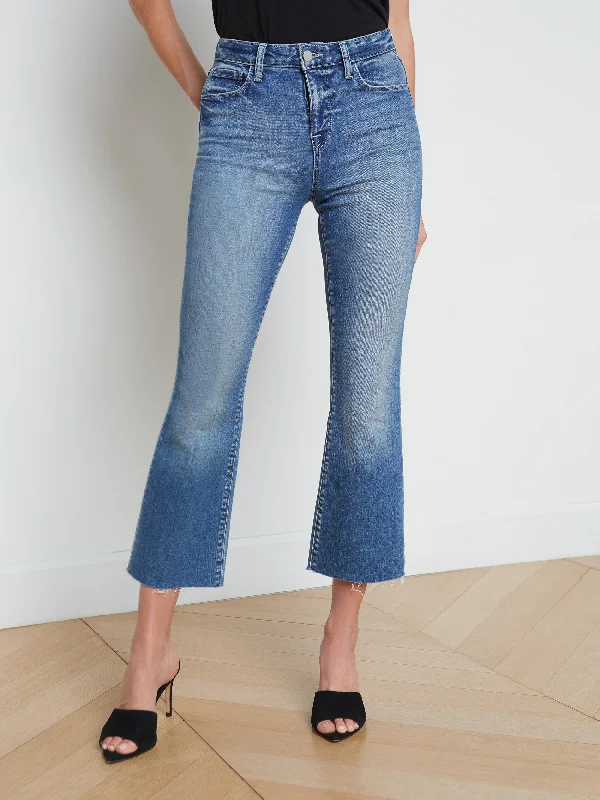 Kendra Cropped Flare Jean