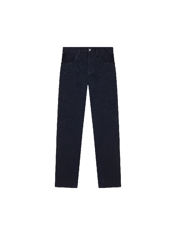 Nettle Denim Straight Leg Jeans—black