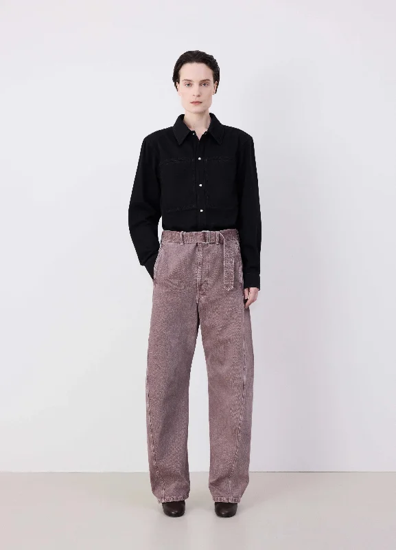 TWISTED BELTED PANTS