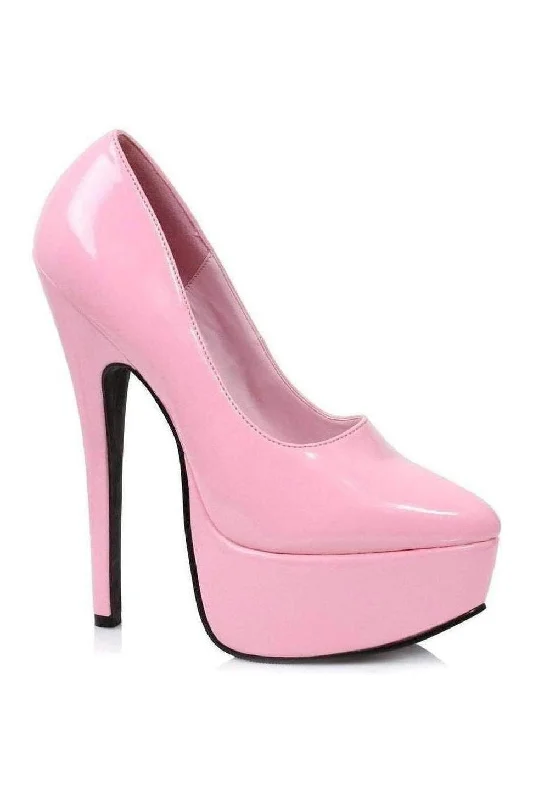 652-PRINCE Platform Pump  | Pink Patent