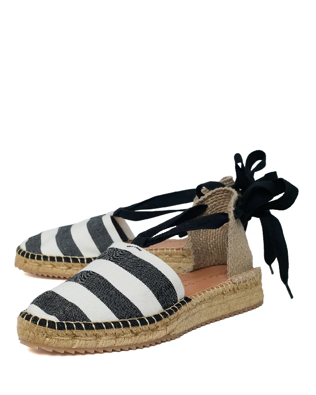 Berta Canvas Black Stripes