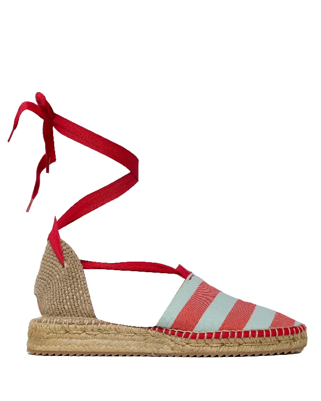 Berta Canvas Red Stripes