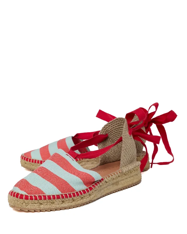 Berta Canvas Red Stripes