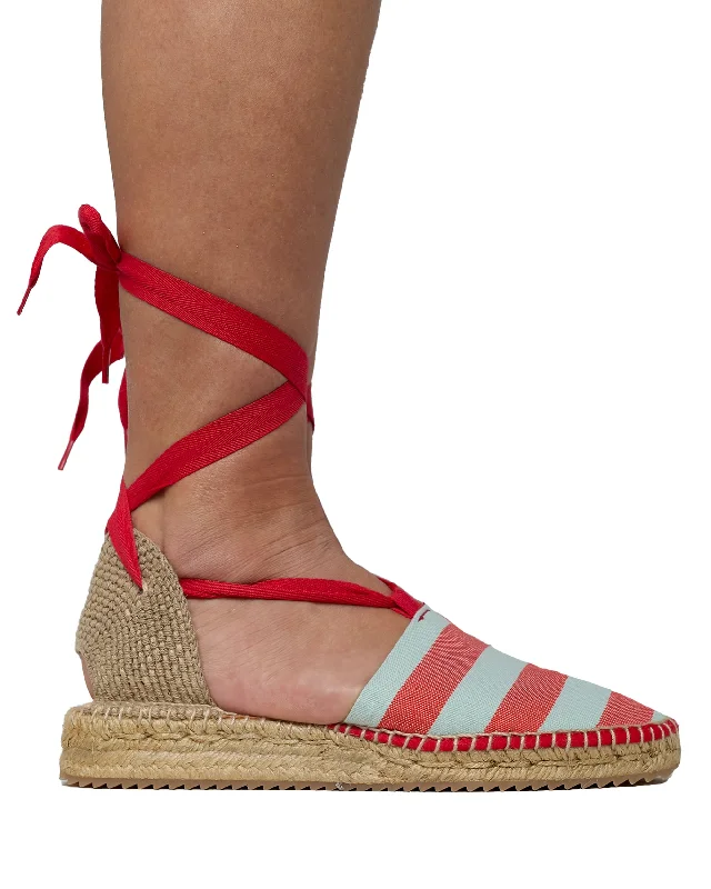 Berta Canvas Red Stripes