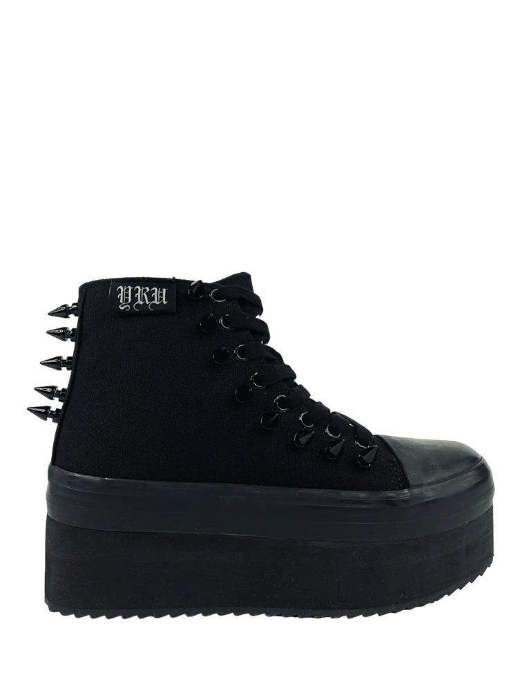 ELEVATION SPIKE BLACKOUT PLATFORM SNEAKERS