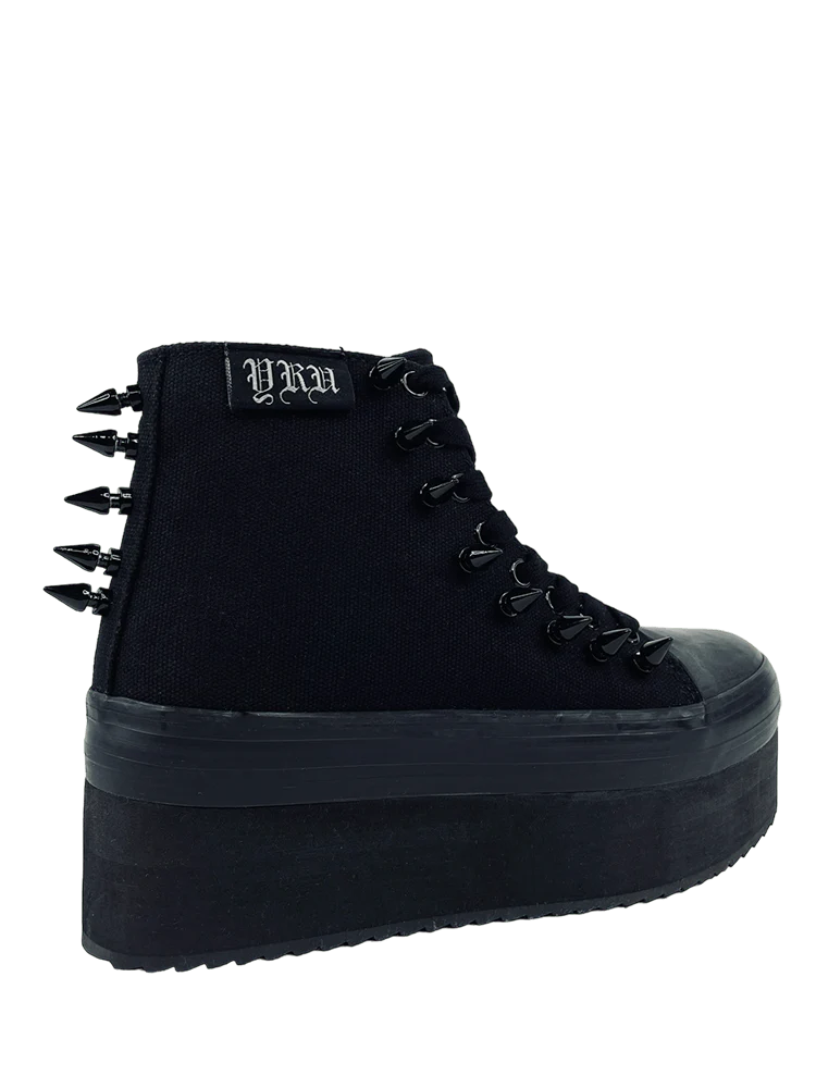 ELEVATION SPIKE BLACKOUT PLATFORM SNEAKERS