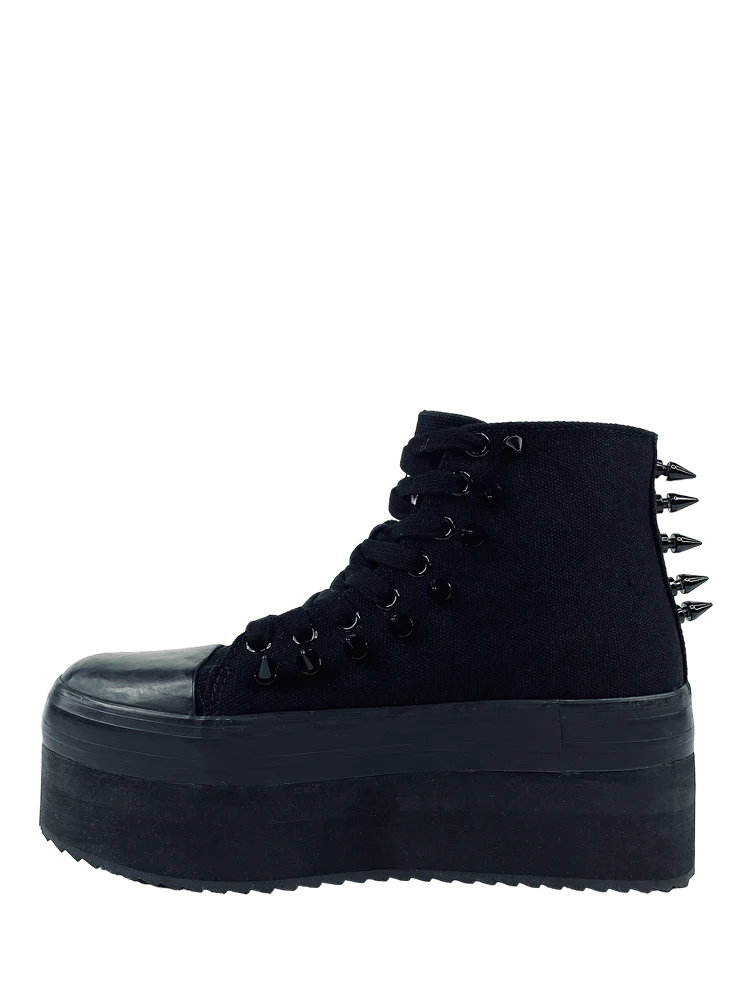 ELEVATION SPIKE BLACKOUT PLATFORM SNEAKERS