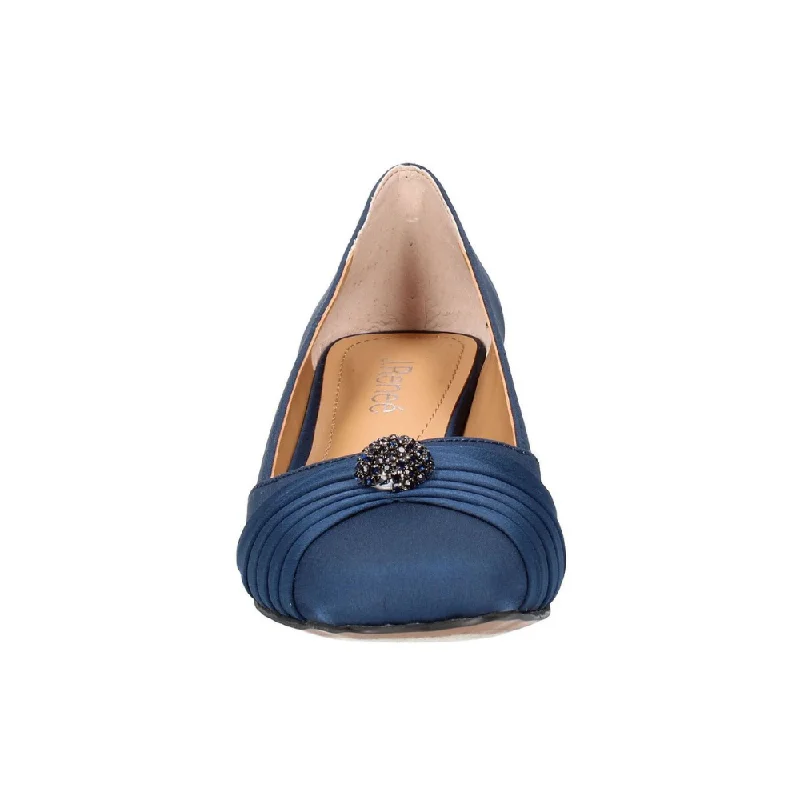 J. Renee Lariel Navy Satin Dress Pump (Women's)