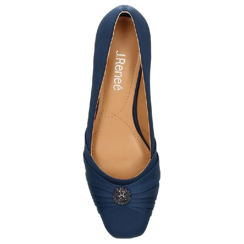 J. Renee Lariel Navy Satin Dress Pump (Women's)