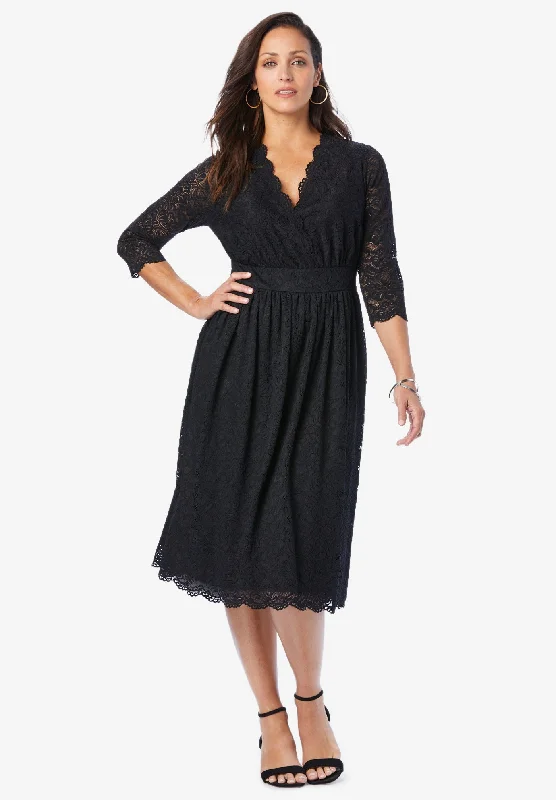 Stretch Lace A-Line Dress