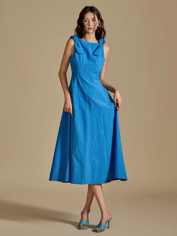 D5058 Ribbon A-Line Dress