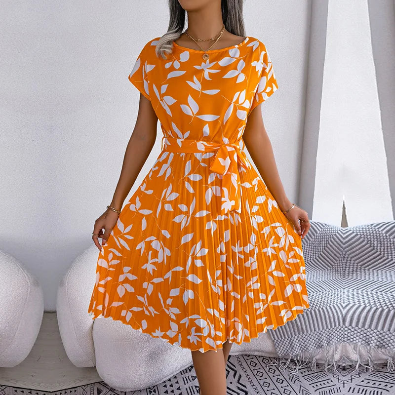 Effortless Elegance - Chic Floral A-Line Dress