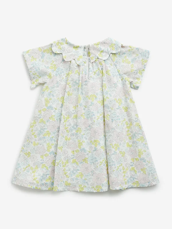 HOP Baby Multicolour Floral Patterned A-Line Dress