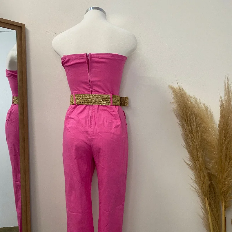 Cielo Linen Jumpsuit-Pink