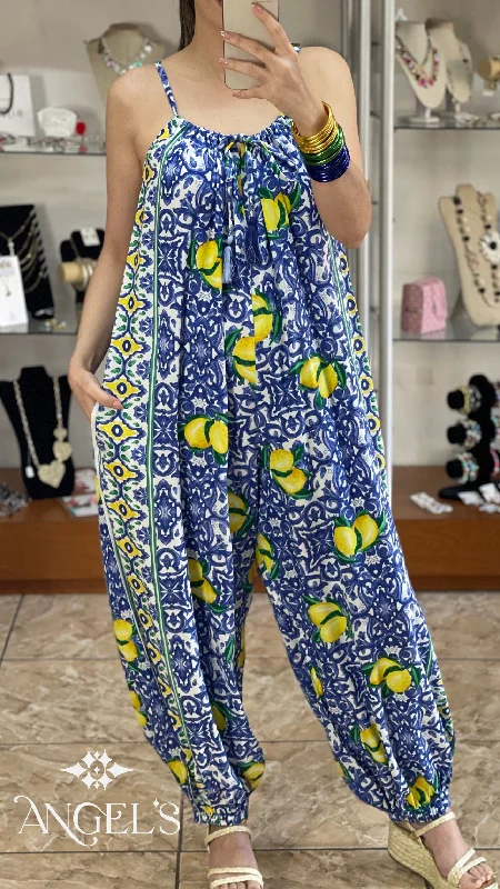 Lemon Mosaic Jumpsuit