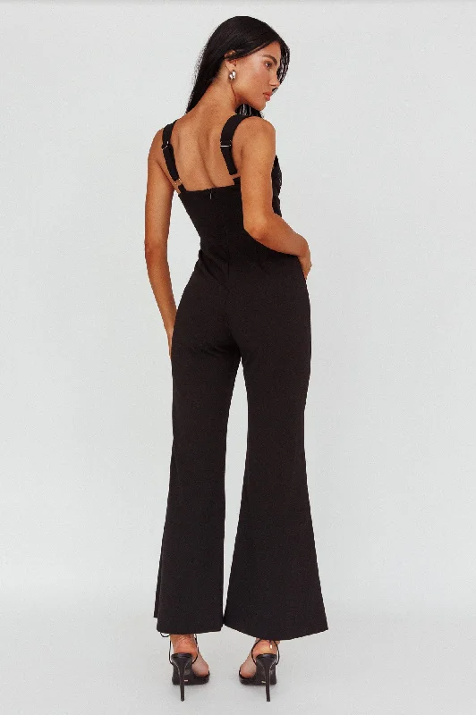 Ti Amo Lace Bust Jumpsuit Black