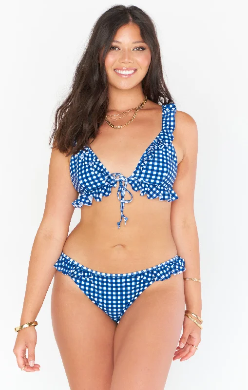 Rosemary Ruffle Bottom ~ Seaside Gingham