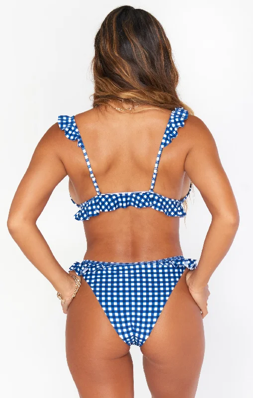 Rosemary Ruffle Bottom ~ Seaside Gingham