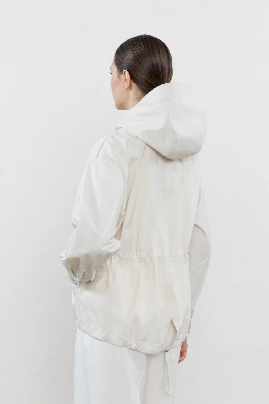 Technical cotton gabardine jacket