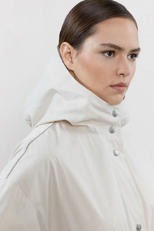 Technical cotton gabardine jacket