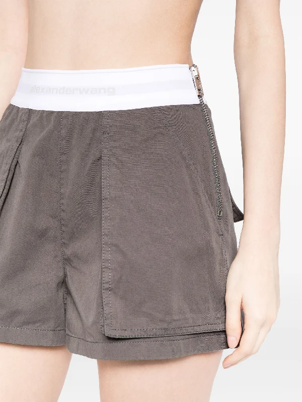 High-Waisted Cargo Rave Short