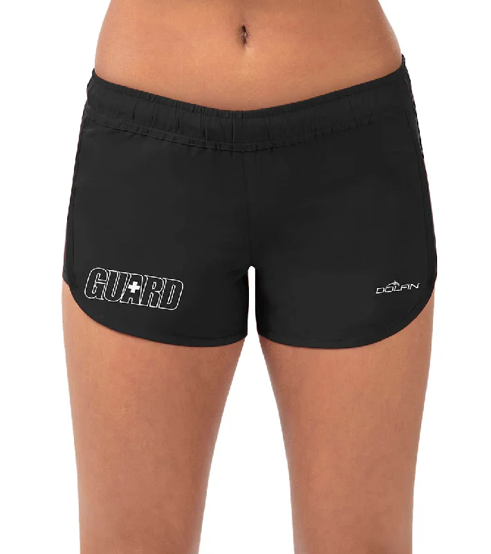 Dolfin Lifeguard Women's Solid Woven Guard Short Black