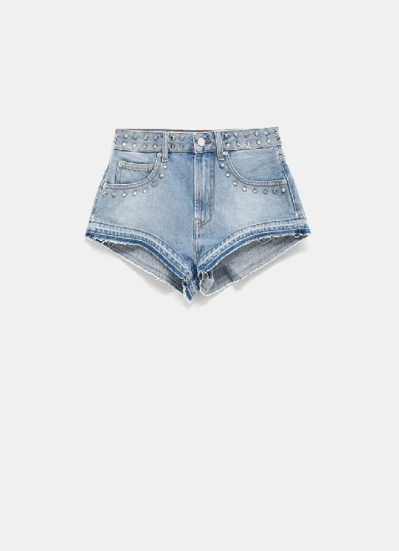 High Waisted Denim Shorts