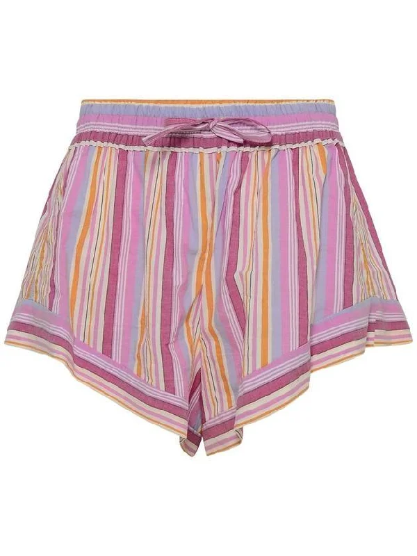 Thalia Striped Shorts Pink