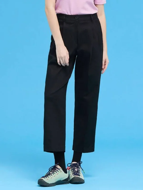 Women s Wide Cotton Pants Black MCFW24PT3