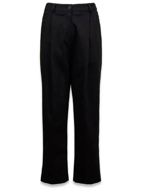 Women s Wide Cotton Pants Black MCFW24PT3