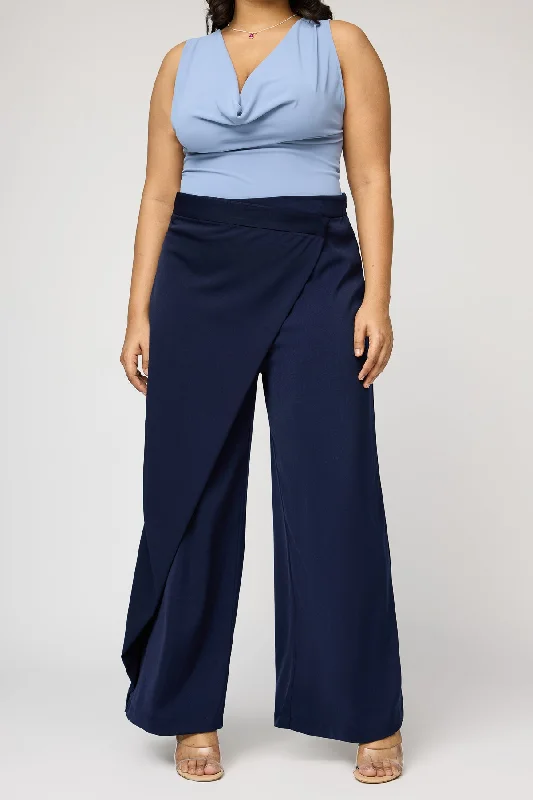 Royal Navy Curve Pareo Korean Pants