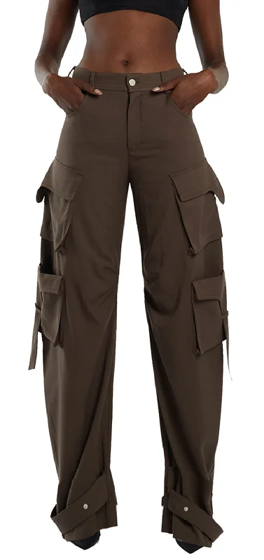 Rae Cargo Pants - Brown