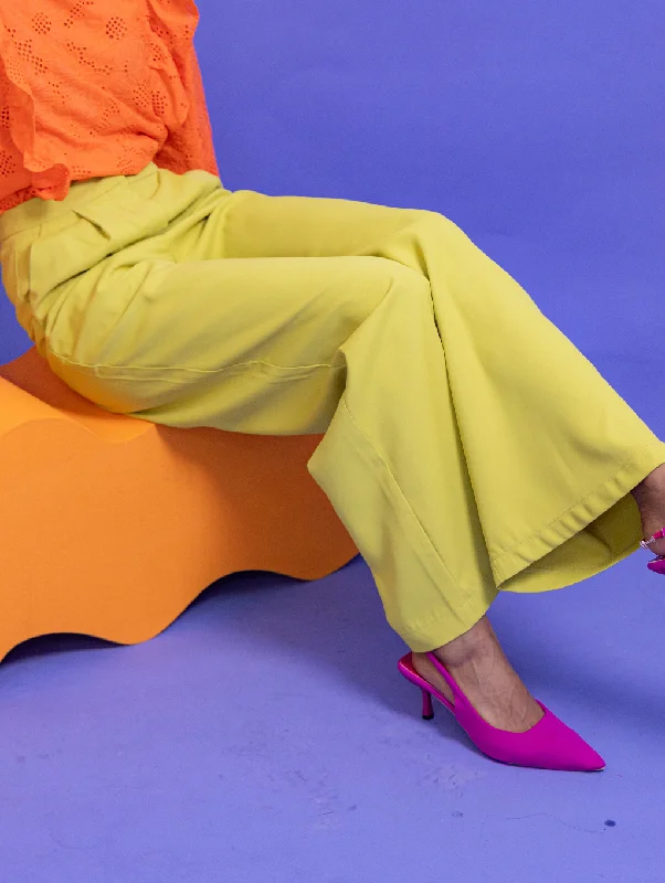 Ruby Trousers - Lime Green