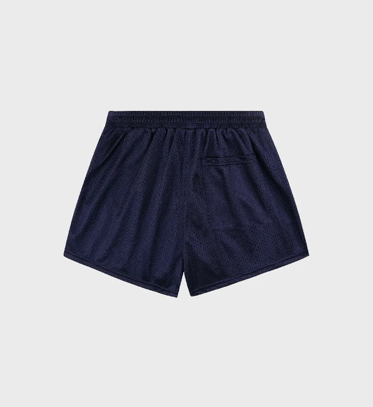 USA Mesh Disco Short - Navy/Sports Red/White