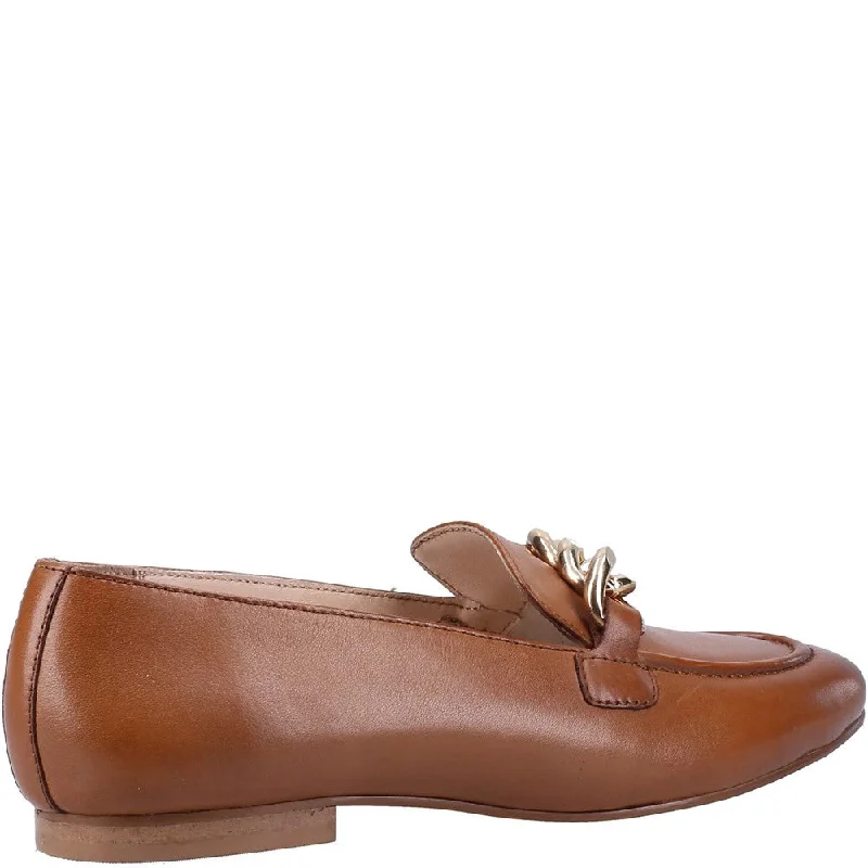 Tan Harper Chain Loafers